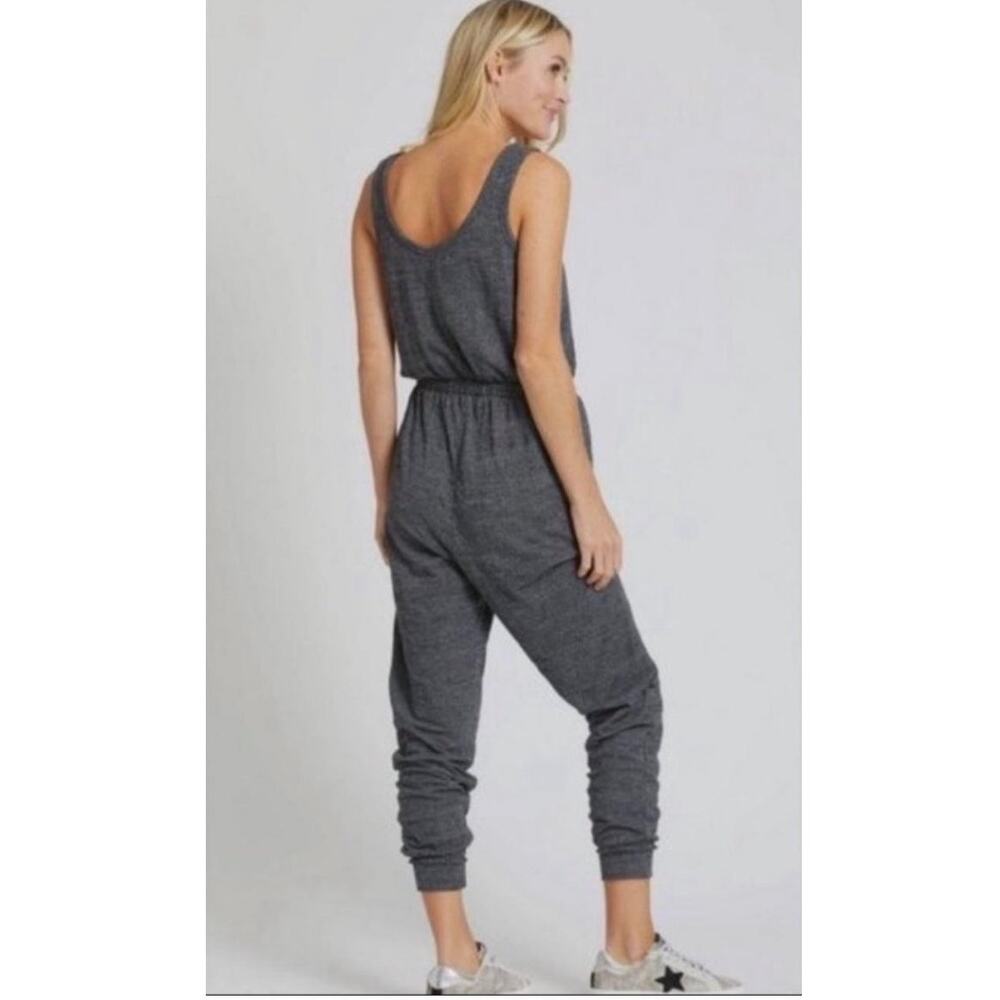 Free People Beach Bicoastal Gray Jumpsuit Women's Medium - Picture 9 of 10